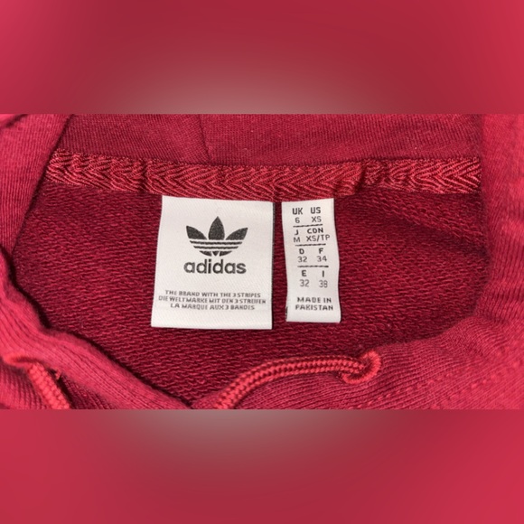 Adidas retro burgandy 2pc jogger set EUC - Picture 6 of 8